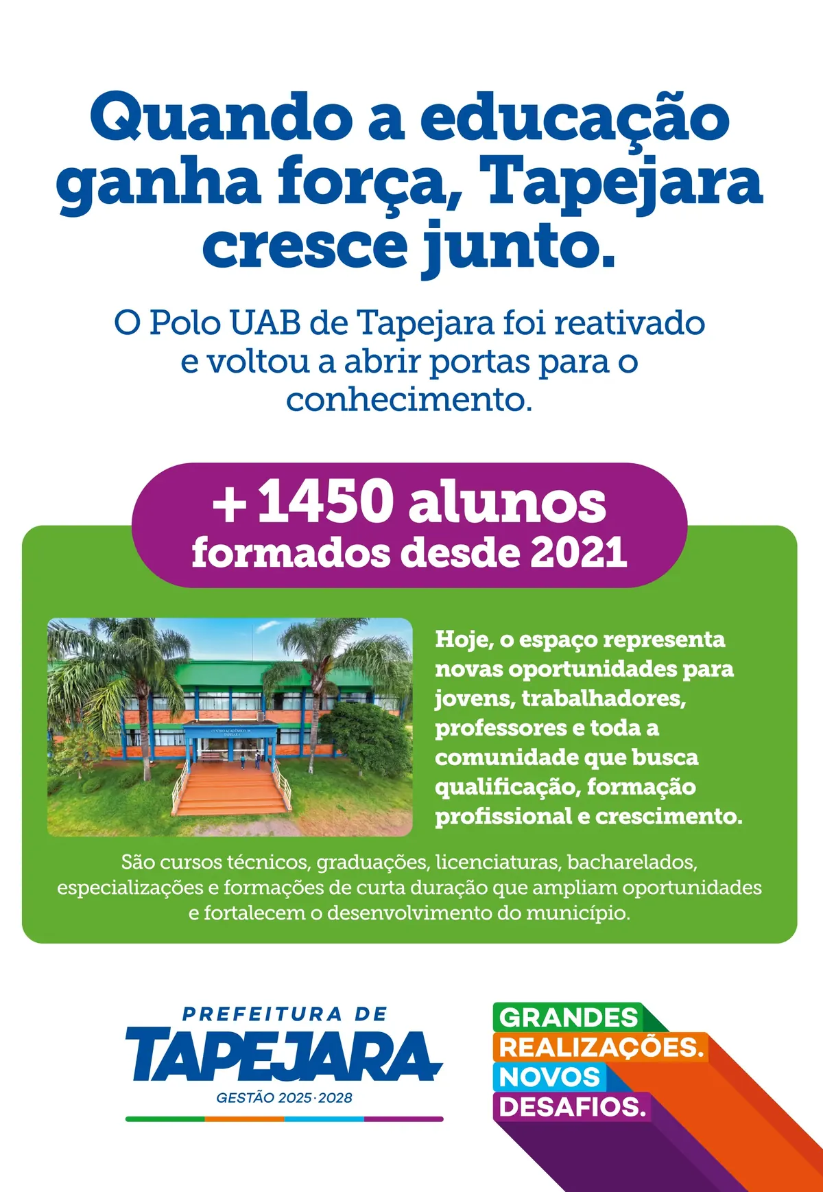 Anúncio de Prefeitura de Tapejara