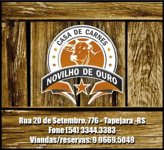 Anúncio de Casa de Carnes Novilho de Ouro