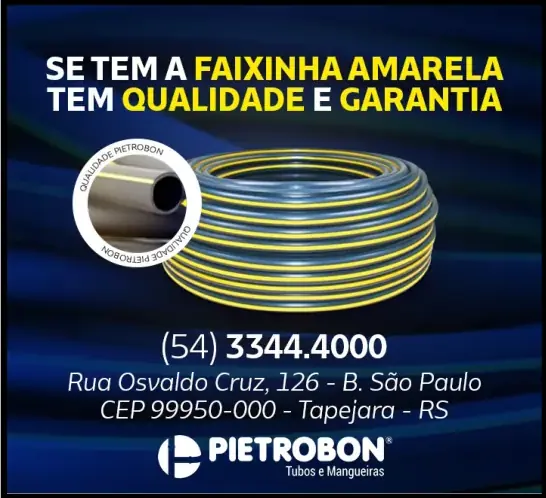 Anúncio de Pietrobon Tubos e Mangueiras