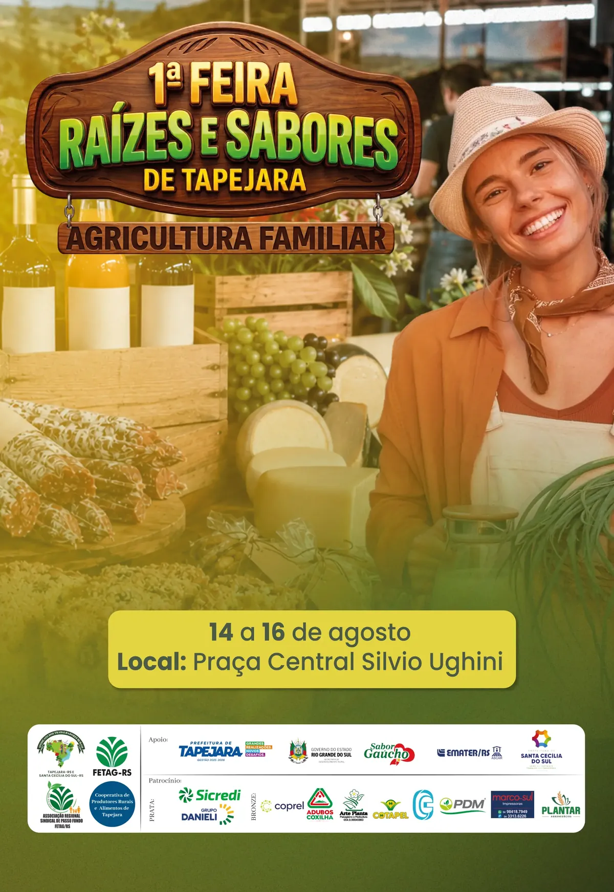 Anúncio de Feira Raízes e Sabores