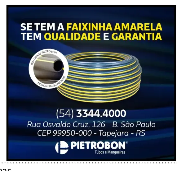 Anúncio de Pietrobon Tubos e Mangueiras