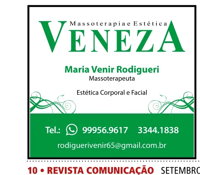 Anúncio de Estética Veneza